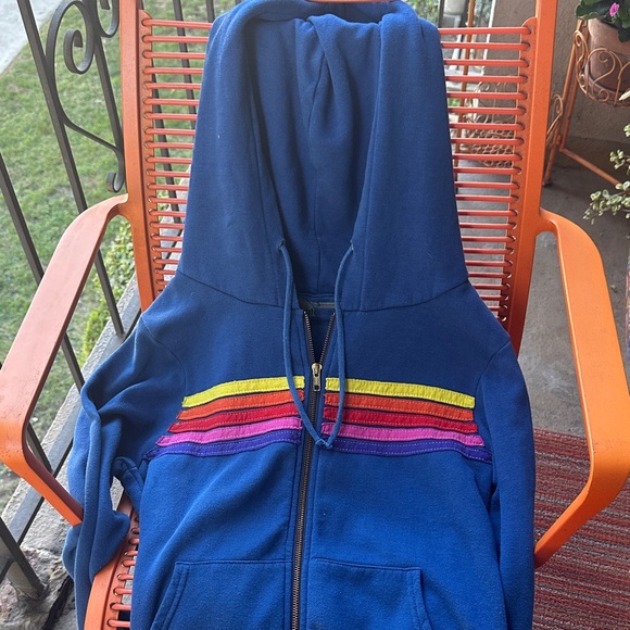 Aviator Nation Blue Hoodie Sweatshirt size Small - Picture 8 of 8